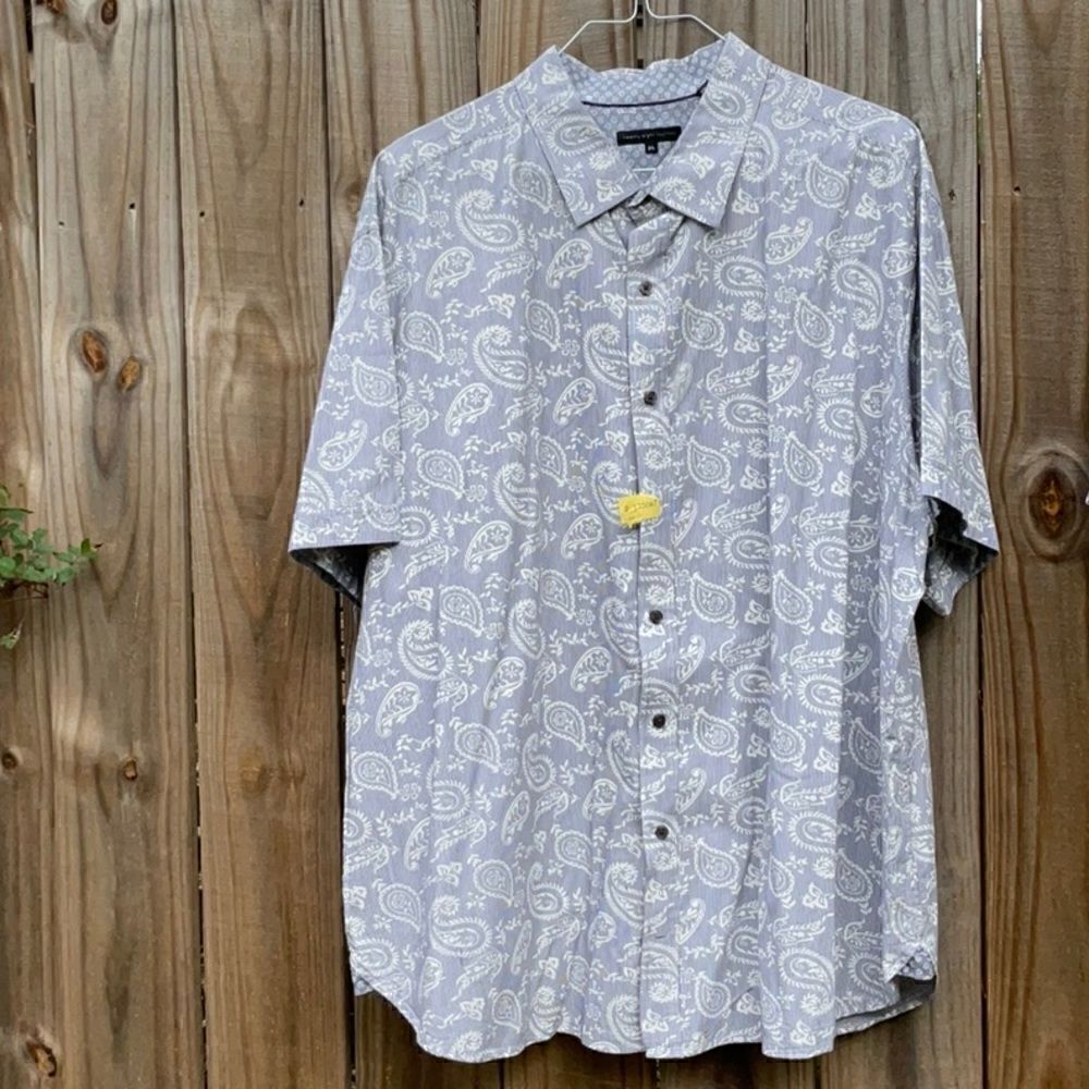 Take 50% OFF-Twenty Eight Degrees Men’s Short Sleeve Button-Down Shirt, Size-3XL